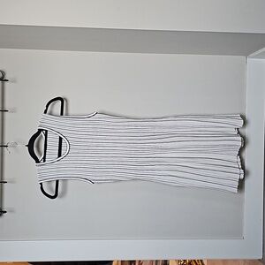 Black and white pin stripe dress